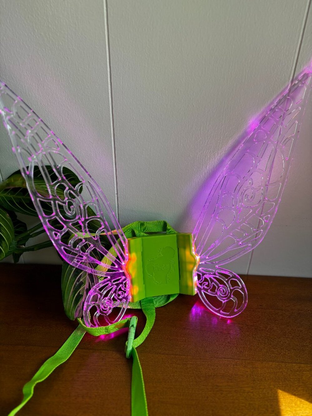 Disney Tinkerbell 14” Light Up Fairy Glow Wings Costume Tested & Working